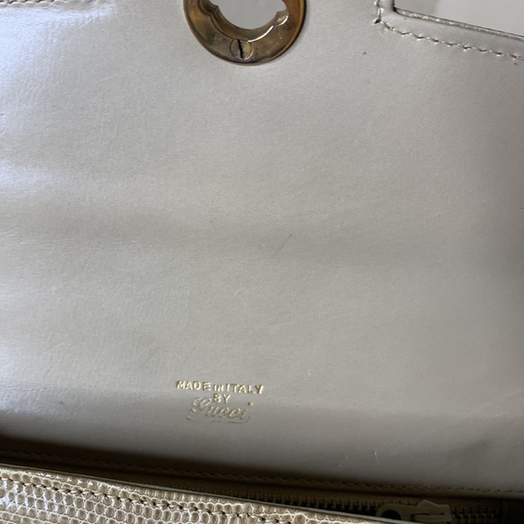 Vintage Gucci Lizard Front Flap Twist Lock Mini Bag - Picture 12 of 15